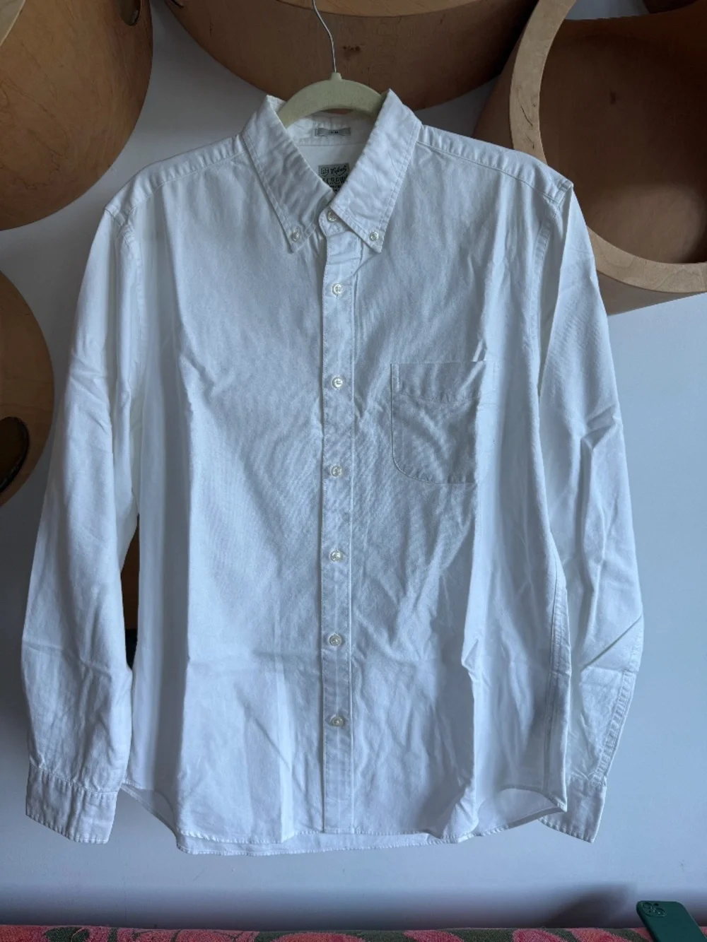 Broken-in organic cotton oxford shirt